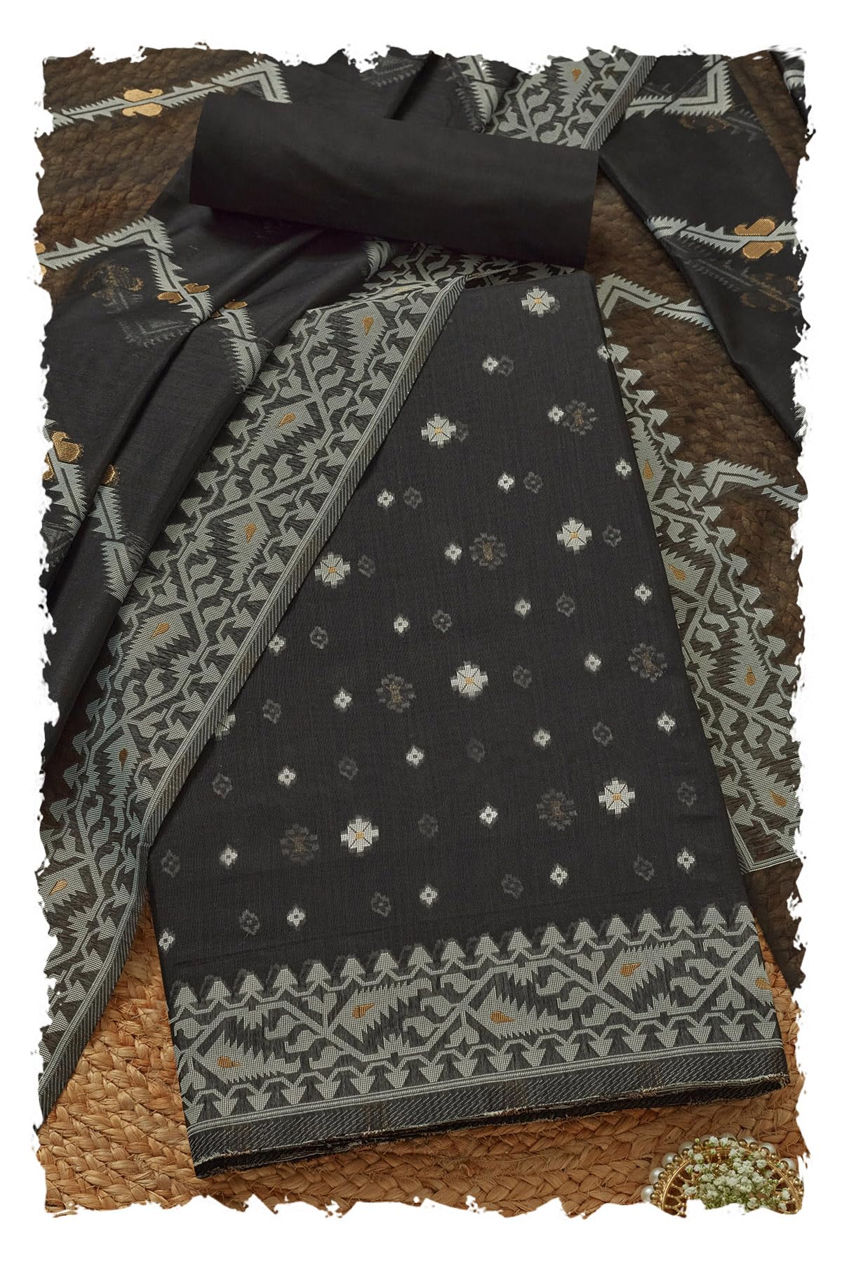 Soch Women Chanderi Woven Design Unstitched Dress Material
