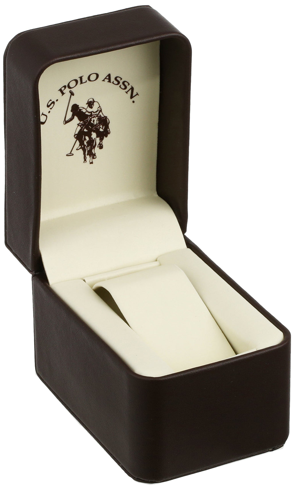 Accutime U.S. Polo Assn. Classic Men's USC50225 Watch with Brown Faux-Leather Strap