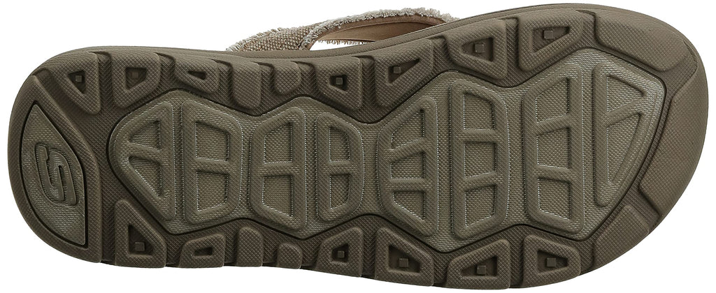 Skechers USA Men's Bosnia Flip-Flop,Tan,7 M US