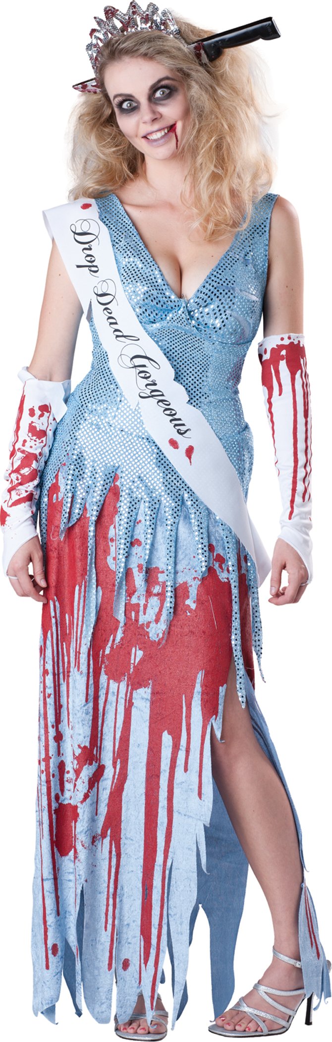 InCharacter Costumes Women's Drop Dead Gorgeous Costume, Blue/White/Red, X-Large
