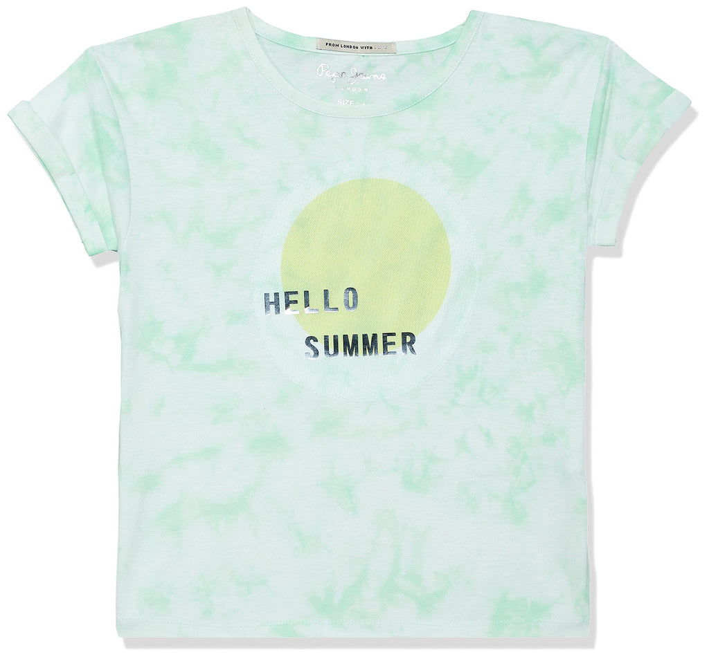 Pepe Jeans GirlS Regular T-Shirt (Pg502578_Green 4 Years)