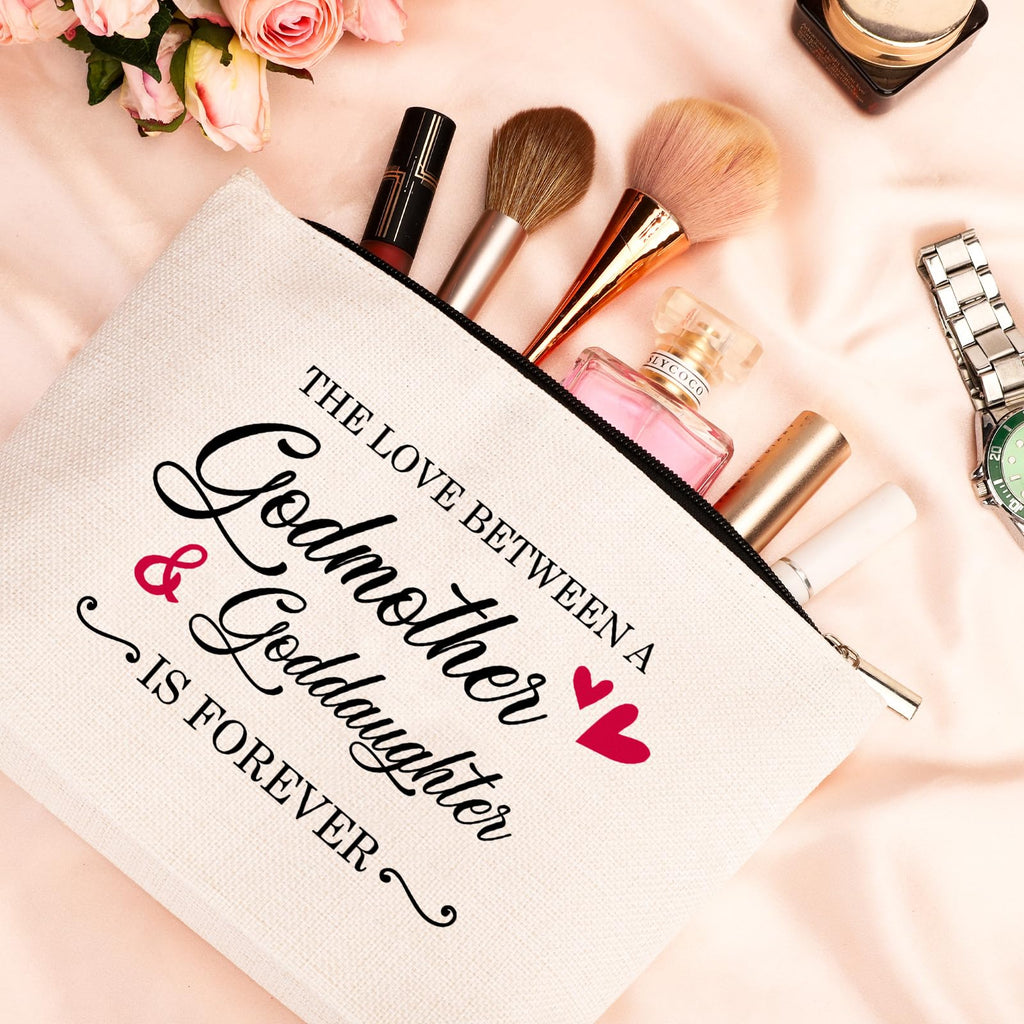 GevGuxLuo Godmother Gifts -Birthday Mother's Day Gift for Godmother -Christmas Gift for Godmother -Makeup Bag Gift
