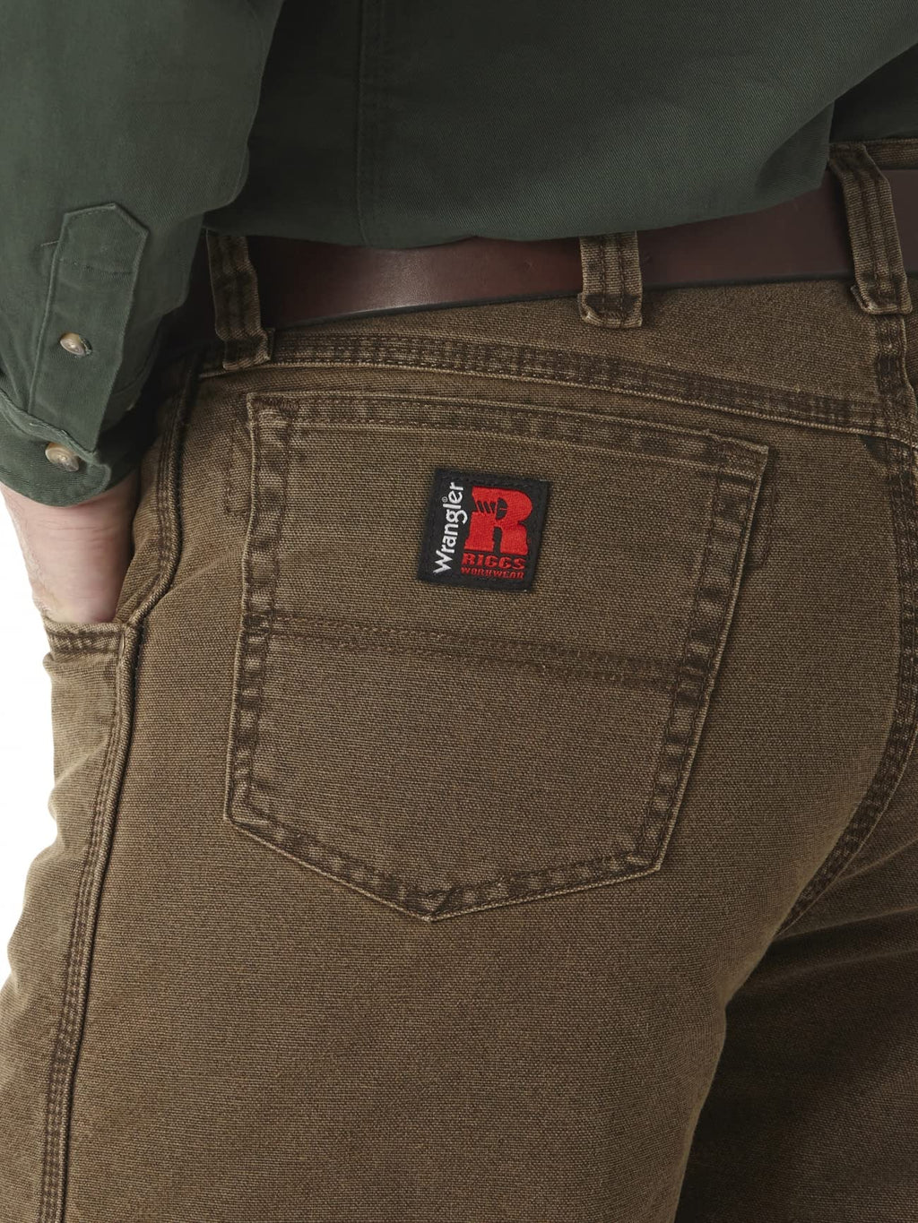 Wrangler Riggs Workwear Men's Lined Relaxed Fit Jean,Night Brown,33W x 32L