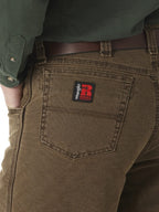 Wrangler Riggs Workwear Men's Lined Relaxed Fit Jean,Night Brown,33W x 32L