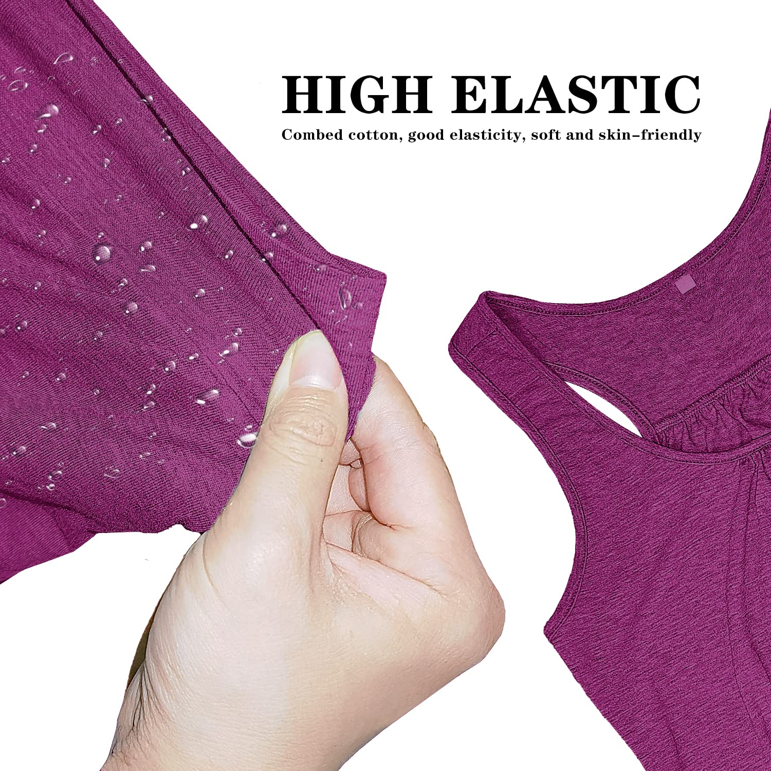 Banded Bottom Tops for Women Banded Waist Shirts Womens Maternity Workout Tops Sleeveless Tank Tops Yoga Activewear Red Small