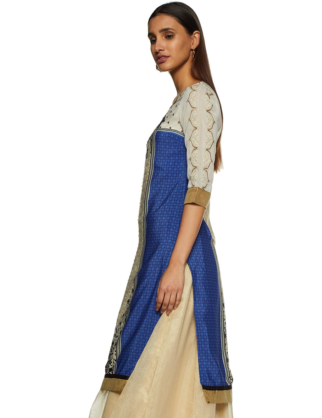 Wishful Women Satin Straight Kurta