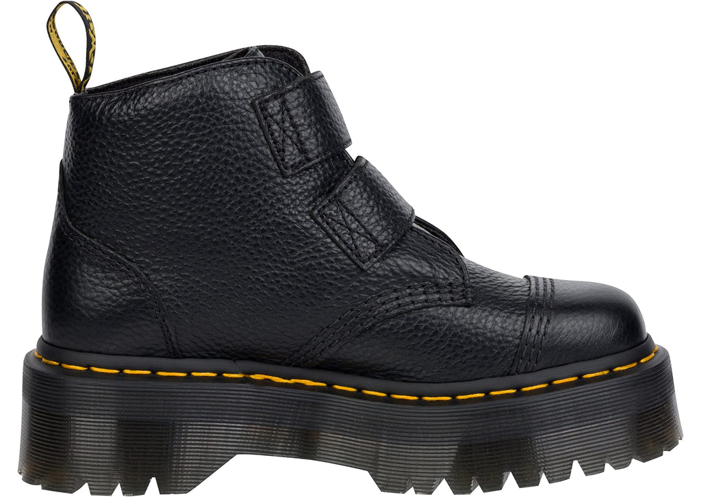 Dr. Martens Women's Devon Flower Ankle Boot, Black, 9