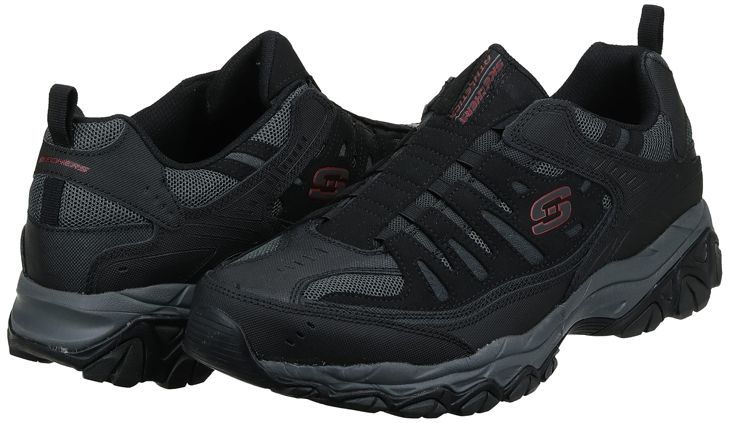 Skechers Sport Men's Afterburn M. Fit Wonted Loafer,black/charcoal,8 M US