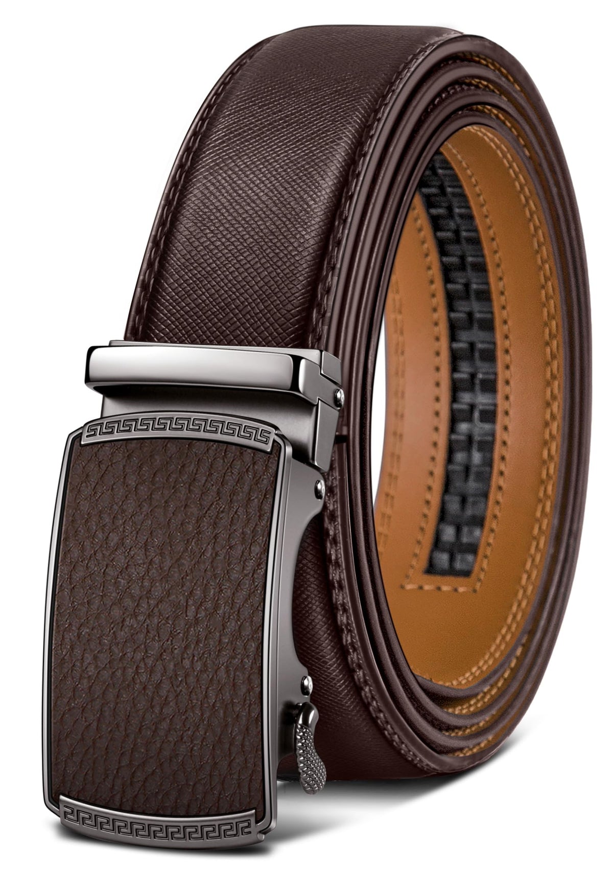 MenS Belt,Bulliant Slide Ratchet Belt For Men Genuine Leather, Trim To Fit 38-44