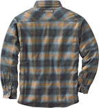 Legendary Whitetails Men's Size Archer Thermal Lined Flannel Shirt Jacket, Sky, Large Tall