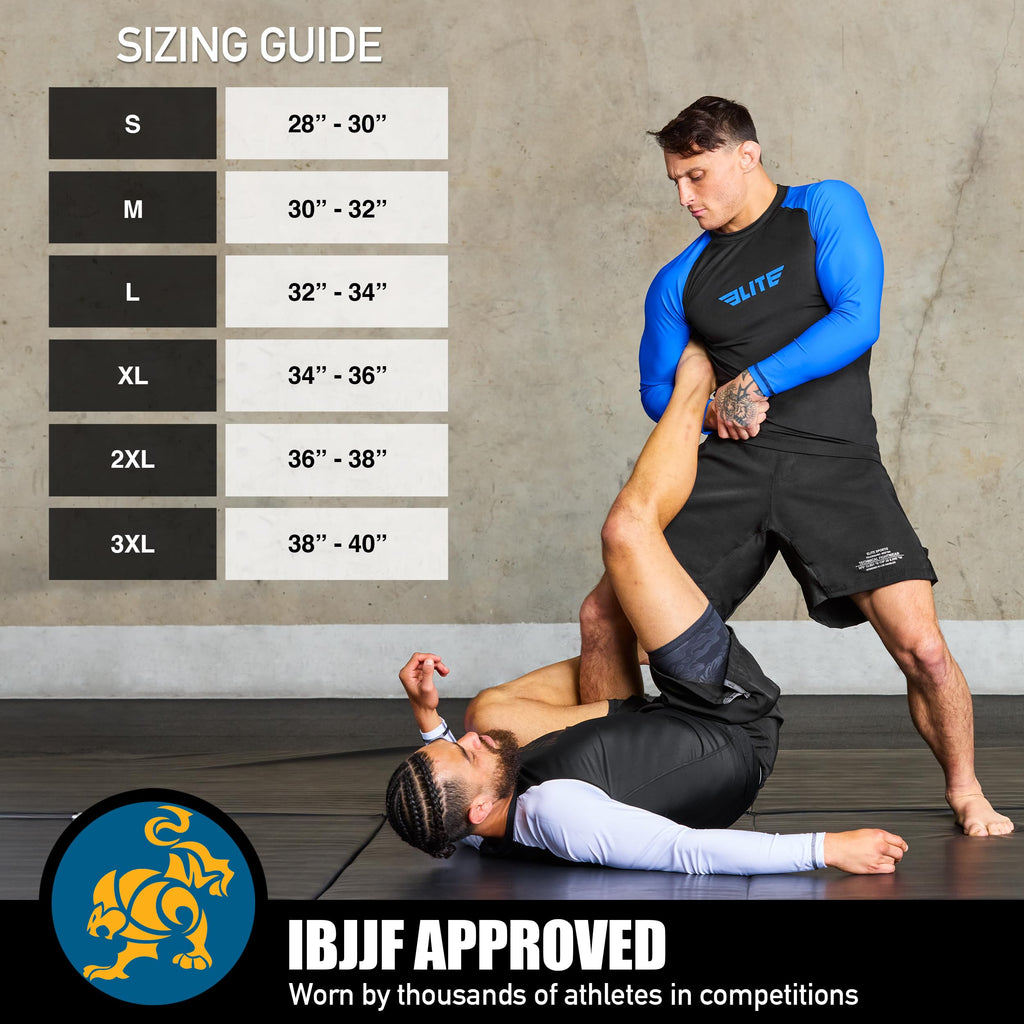 Elite Sports Men's Black Jack Series Fight Shorts, Gray, Large