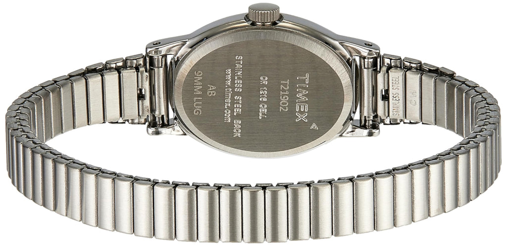 Timex Women's T21902 Cavatina Silver-Tone Stainless Steel Expansion Band Watch