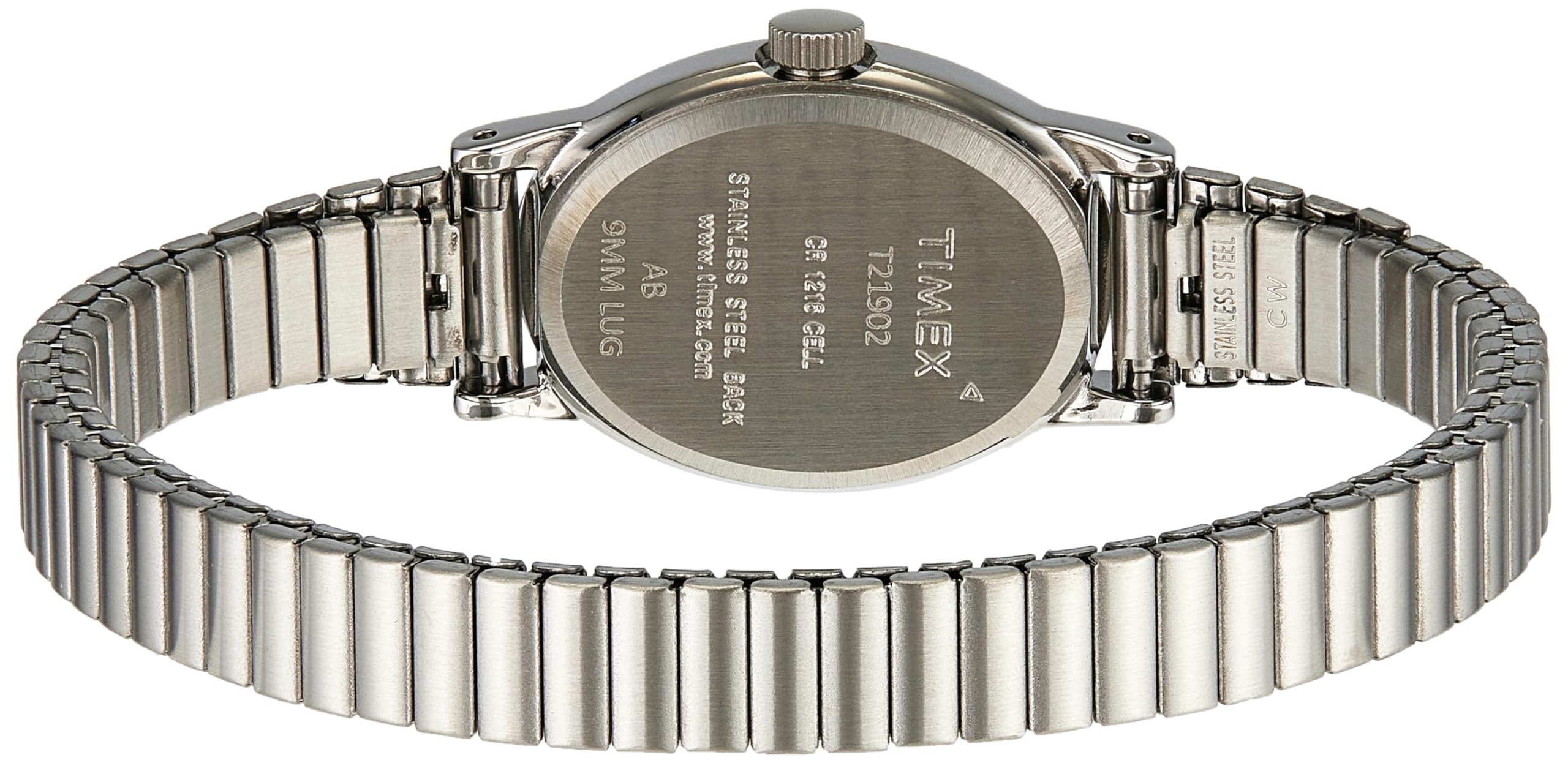 Timex Women's T21902 Cavatina Silver-Tone Stainless Steel Expansion Band Watch