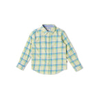 Pepe Jeans Boys Regular Fit Checked Shirts Lime Green