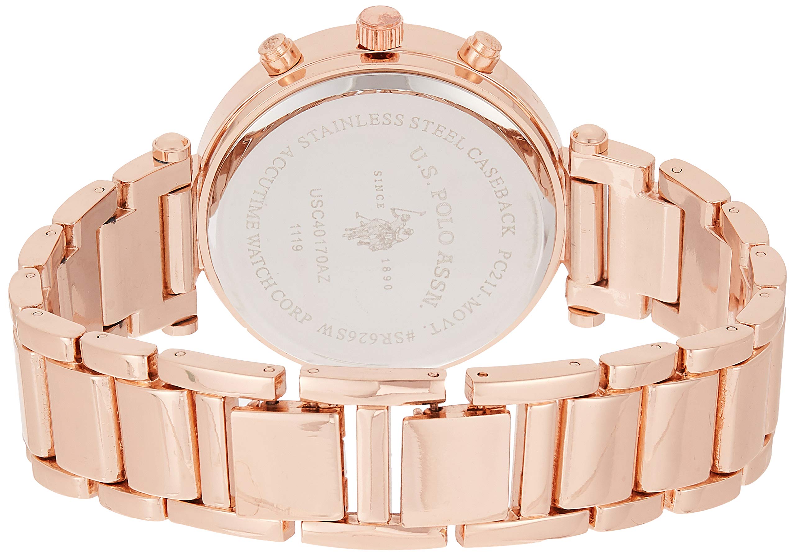 U.S. Polo Assn. Women's Quartz Rose Gold-Toned Dress Watch (Model: USC40170)