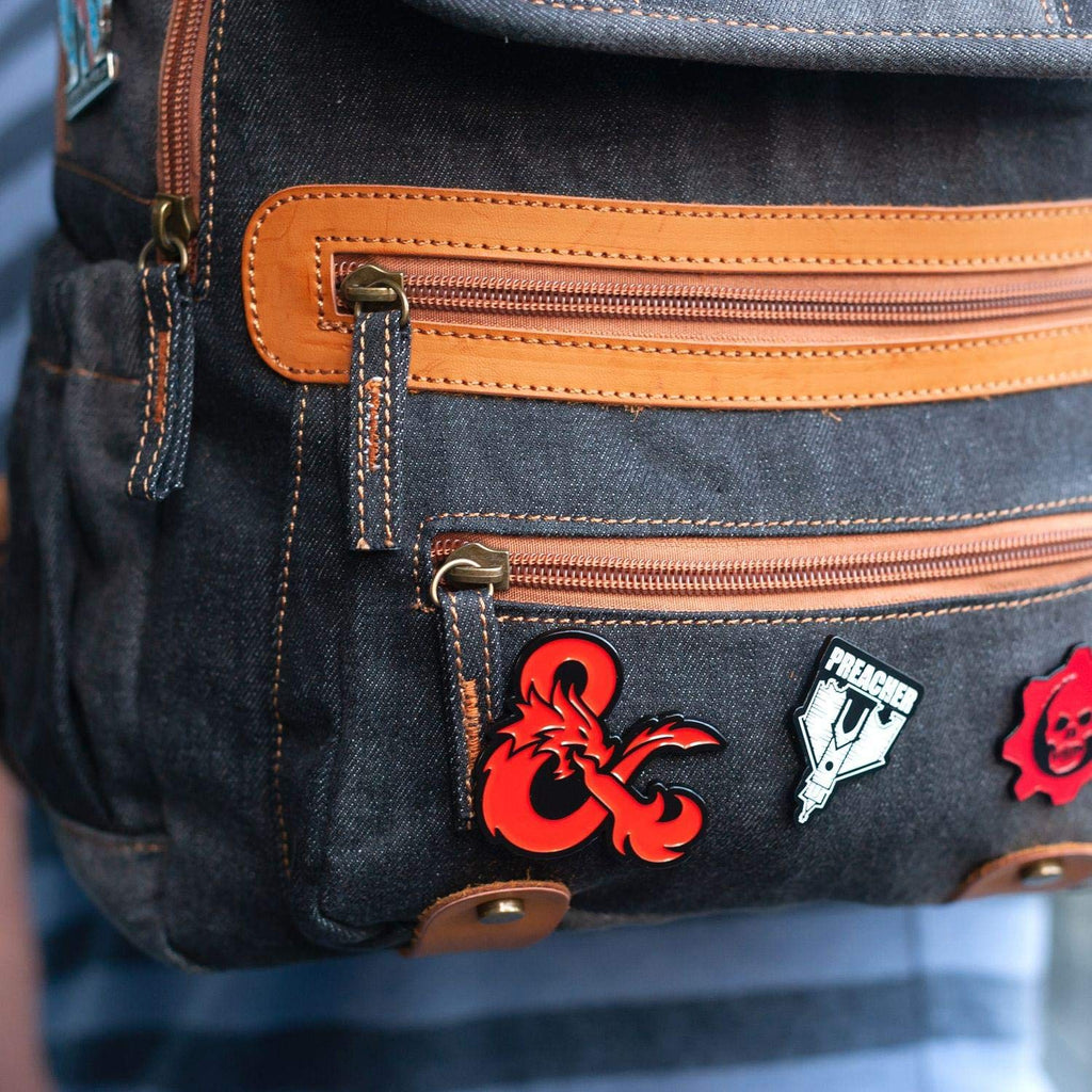 Just Funky Dungeons Collectibles | Dungeons & Dragons Ampersand Pin | Collectors Edition Soft Enamel Lapel Pin | Badge for Backp