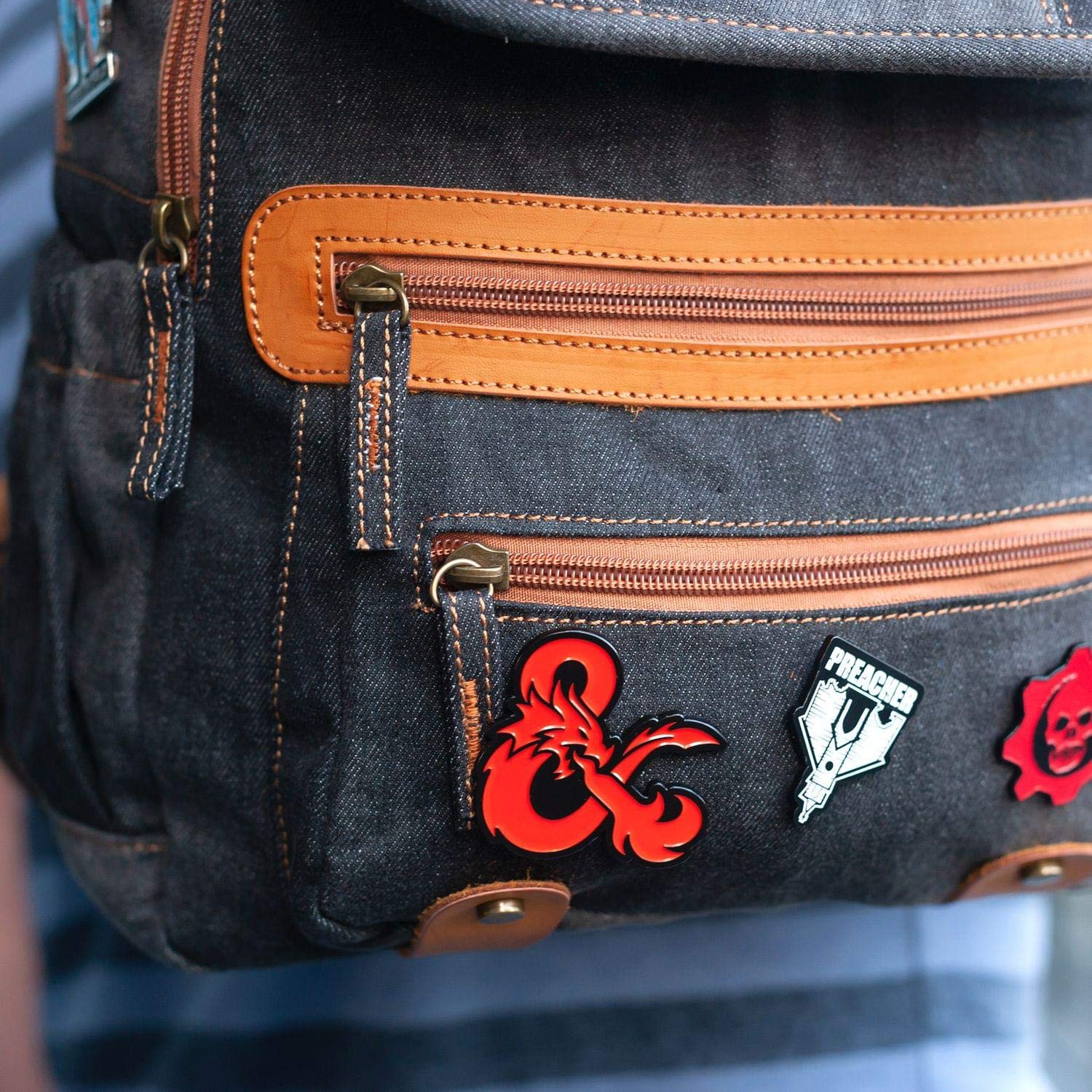 Just Funky Dungeons Collectibles | Dungeons & Dragons Ampersand Pin | Collectors Edition Soft Enamel Lapel Pin | Badge for Backp