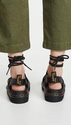 Dr. Martens Women's Nartilla Sandal, Black, 6