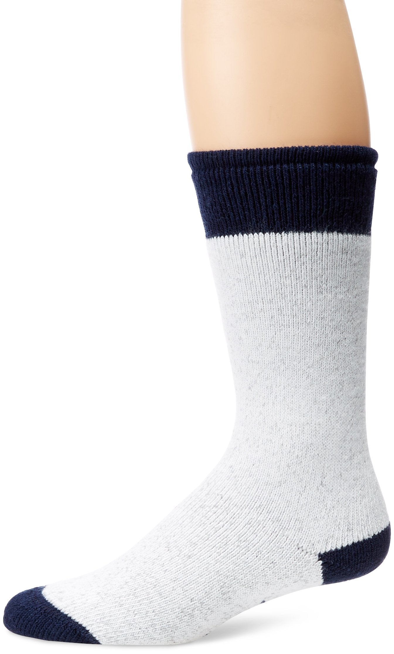 WigWam Moose crew Socks, Large, Sweat Shirt grey LightNavy