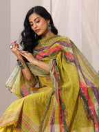 Libas WomenS Cotton Kurta Set (99121Or_Green