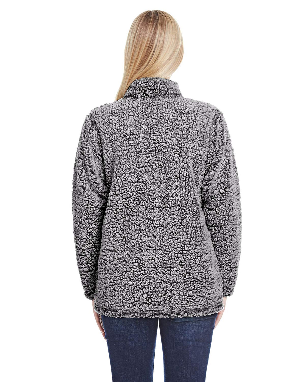 Ladies Epic Sherpa 14 Zip - OATMEAL HEATHER - S(D0102H76g56)