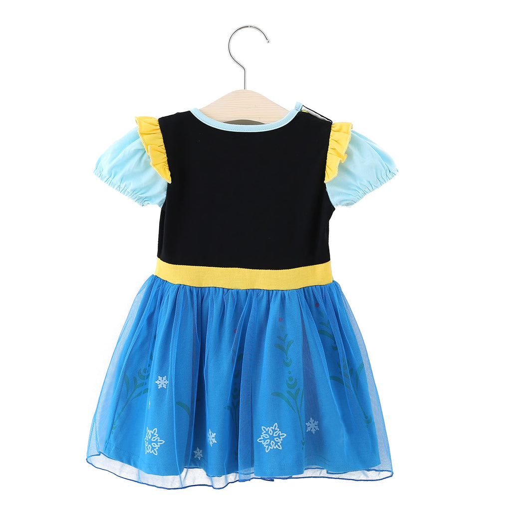 Dressy Daisy Ice Princess Dress Up Clothes Halloween Fancy Party Tulle Skirt Summer Outfit with Accessories for Baby Girls Size