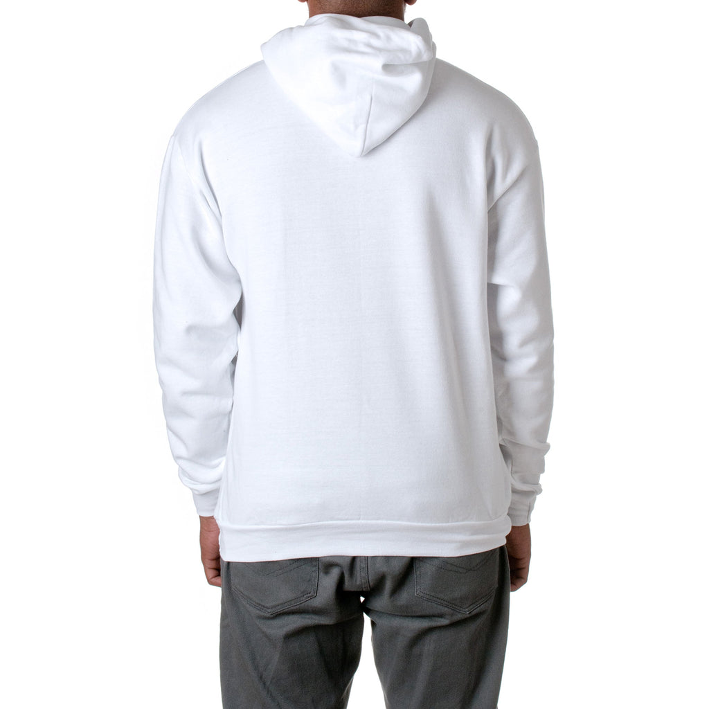 Unisex Ecosmart 5050 Pullover Hooded Sweatshirt - WHITE - S(D0102HI3MLU)