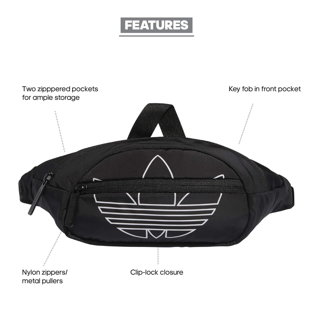adidas Originals National Waist Pack, Black F23, One Size