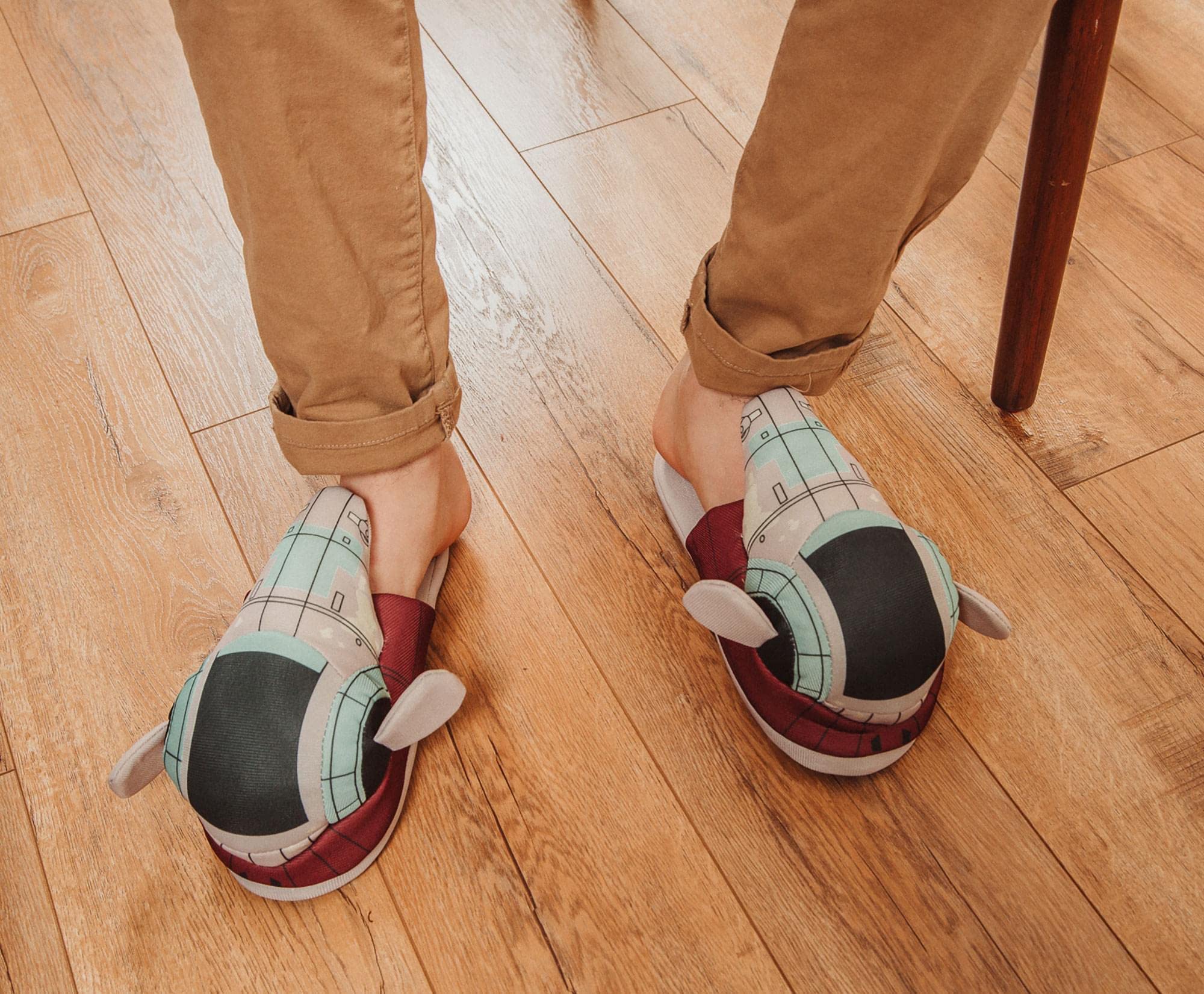 Star Wars Boba Fett Firespray Gunship Unisex Slippers for Adults | Mens 13