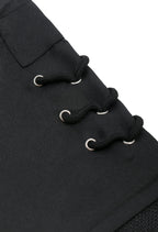 miccostumes Men's Costume Warrior Cosplay Pure Dark Black Uniform Fullset Tunic Pants With Belt and Hat (men m)