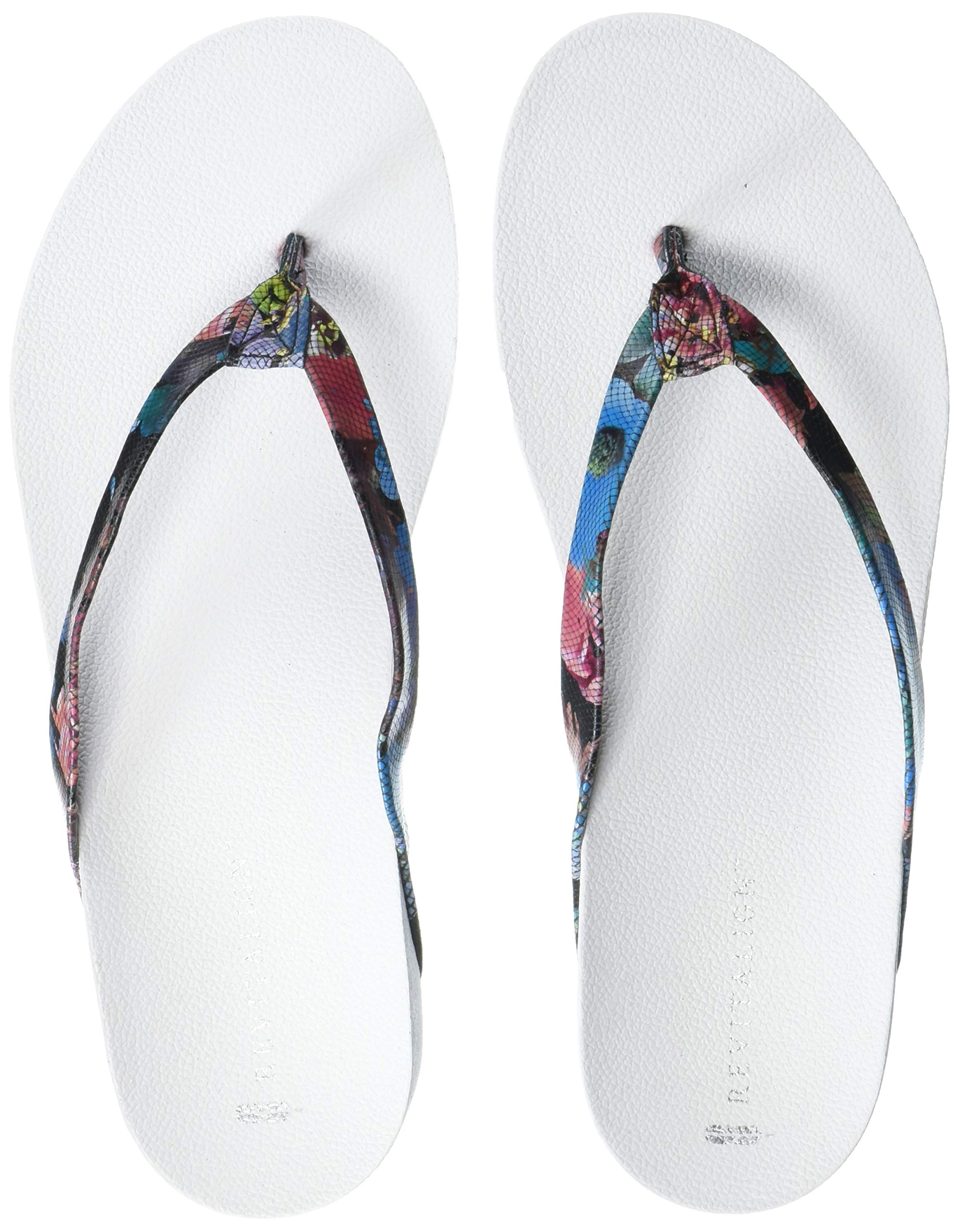 Revitalign RV4202410 Womens Sandy Flip Flop  Blue Multi Color - Size 10