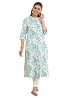 Libas WomenS Cotton Printed Regular Kurta (29416O Off White
