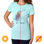 Kids Crew Tee - Turtle Splash - Ice Blue by DelSol for Kids - 1 Pc T-Shirt (YL)
