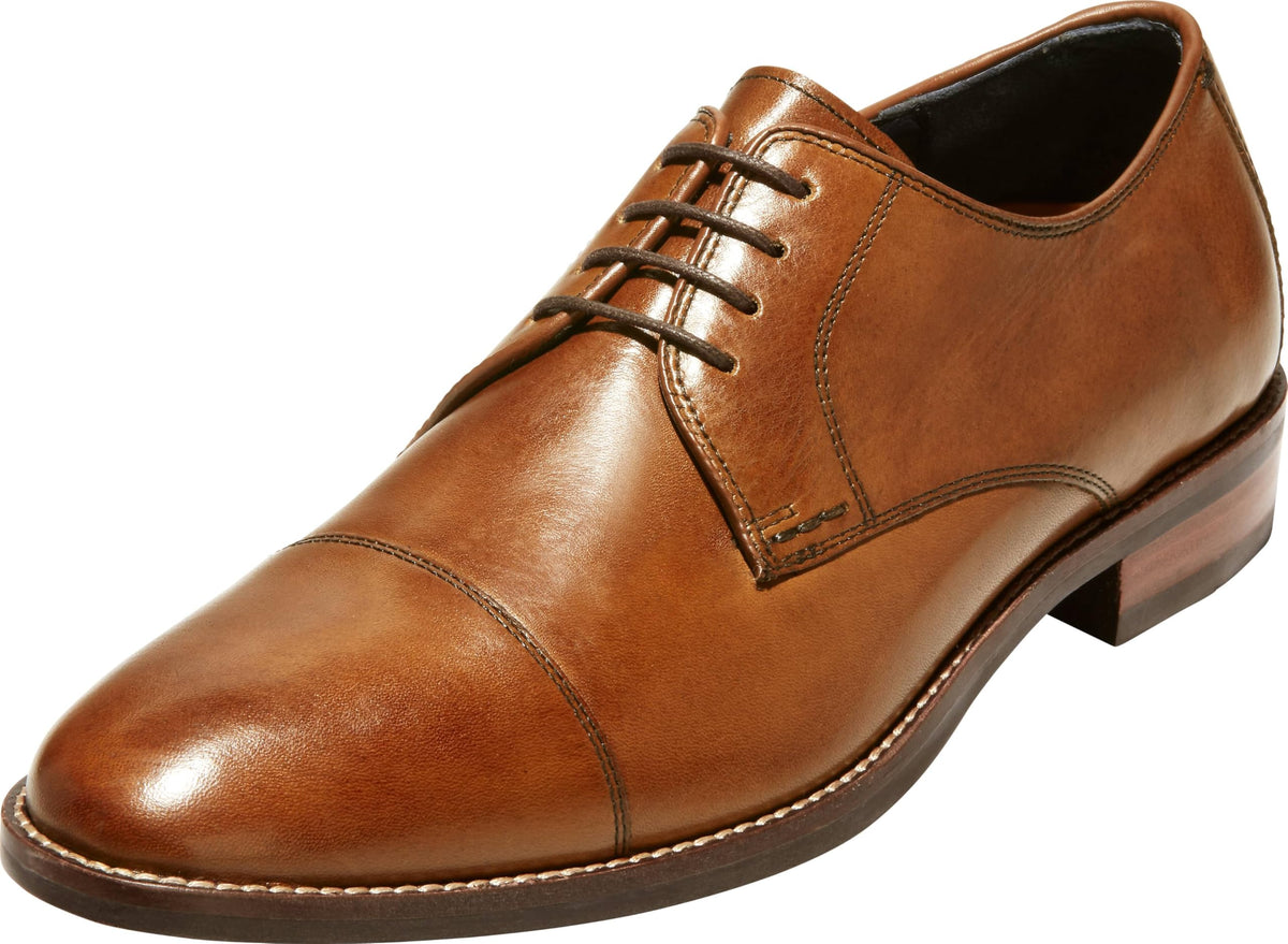 Cole Haan Mens Lenox Hill Cap Oxford British Tan 7.5 D(M) US 7.5