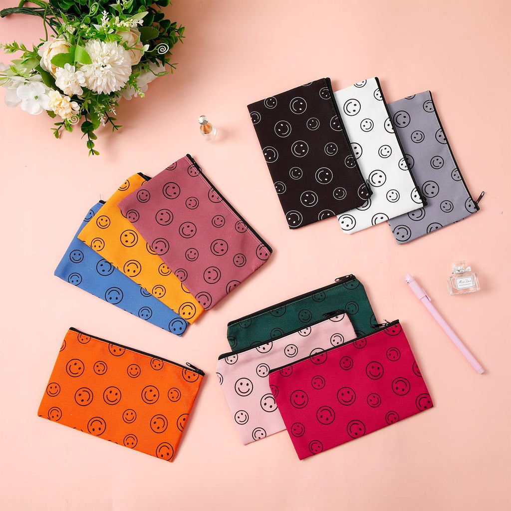 Reginary 20 Pieces Cosmetic Bag for Women, Roomy Makeup Bags with Zipper Toiletry Bag Pouch Travel Packing Accessory Organizer G