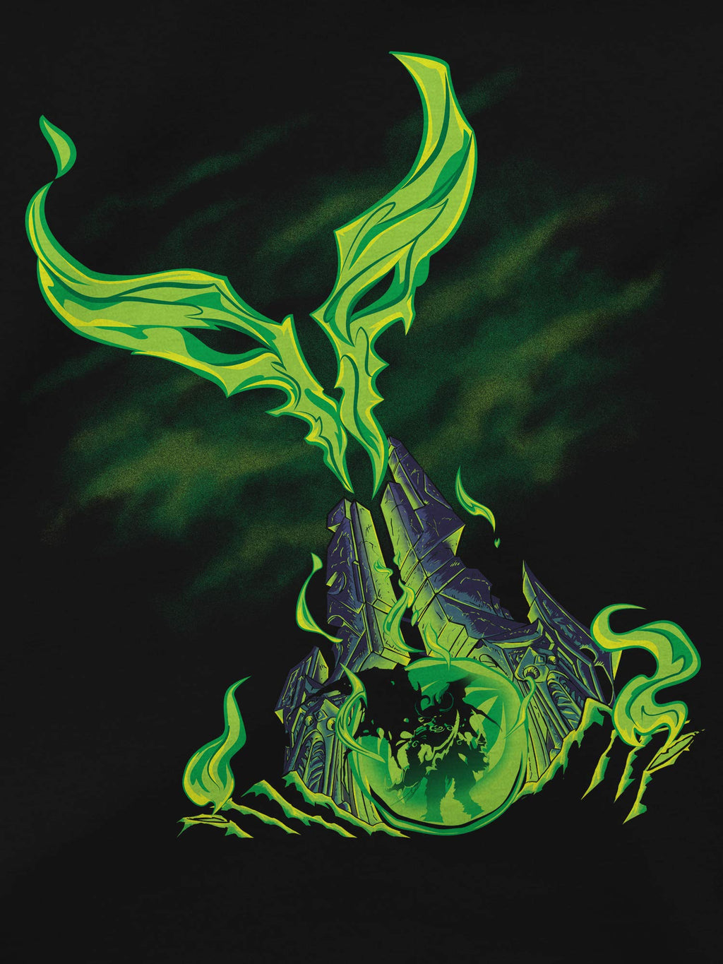 JINX World of Warcraft: Legion Obelisk Women's Gamer Graphic T-Shirt, Black, Small