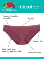 Fruit of the Loom Women's Size Underwear, Hi Cut-Microfiber-Assorted, 13 Plus