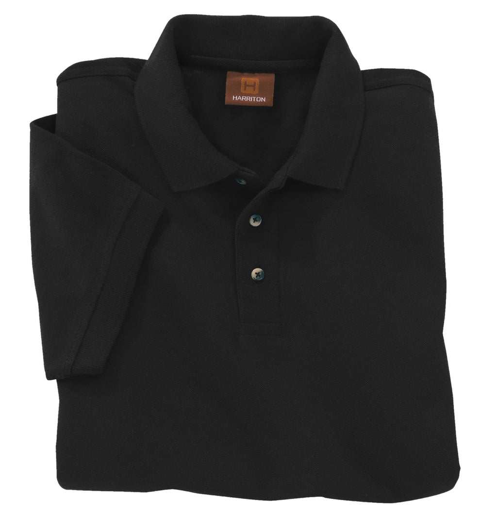 Mens 6 oz Ringspun cotton Piqu Short-Sleeve Polo - WHITE - 5XL(D0102H7KYI6)