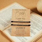 Desimtion Couples Christmas Gifts, Couples Bracelets I Love You Cute Couples Gifts for Boyfriend Girlfriend Long Distance Relati