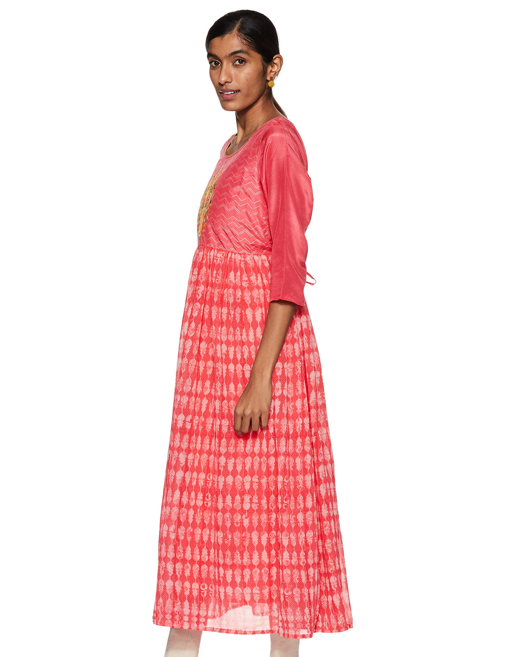 Aurelia Women'S Georgette Solid Regular Kurta