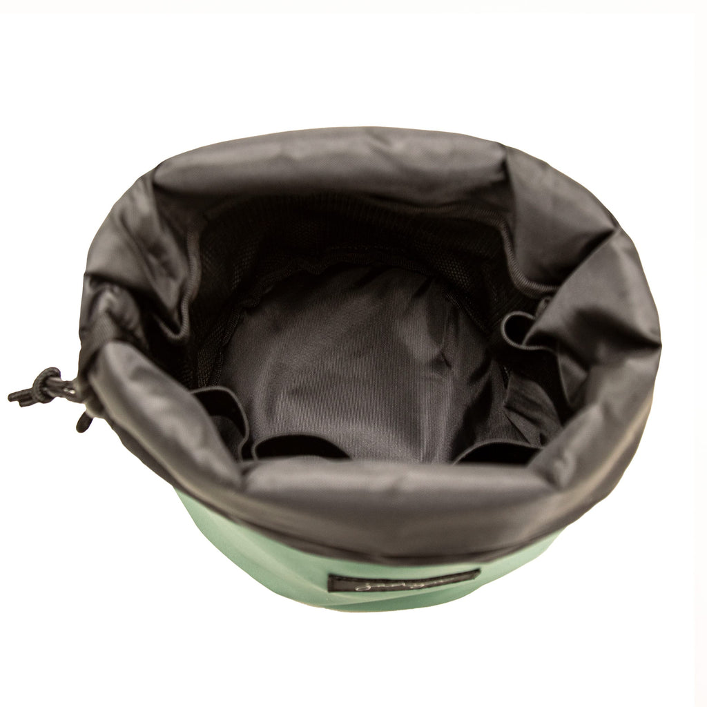 Jadyn Cinch Top Compact Travel Makeup Bag and Cosmetic Organizer for Women (Sage Green)