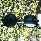 Joopin Round Sunglasses 2 Pack Small Circular Sun Glasses Polarized UV400 Circle Shades for Men and Women Halloween Costume