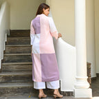 Gosriki Women'S Rayon Viscose Shirt Collar Regular Kurta With Palazzo