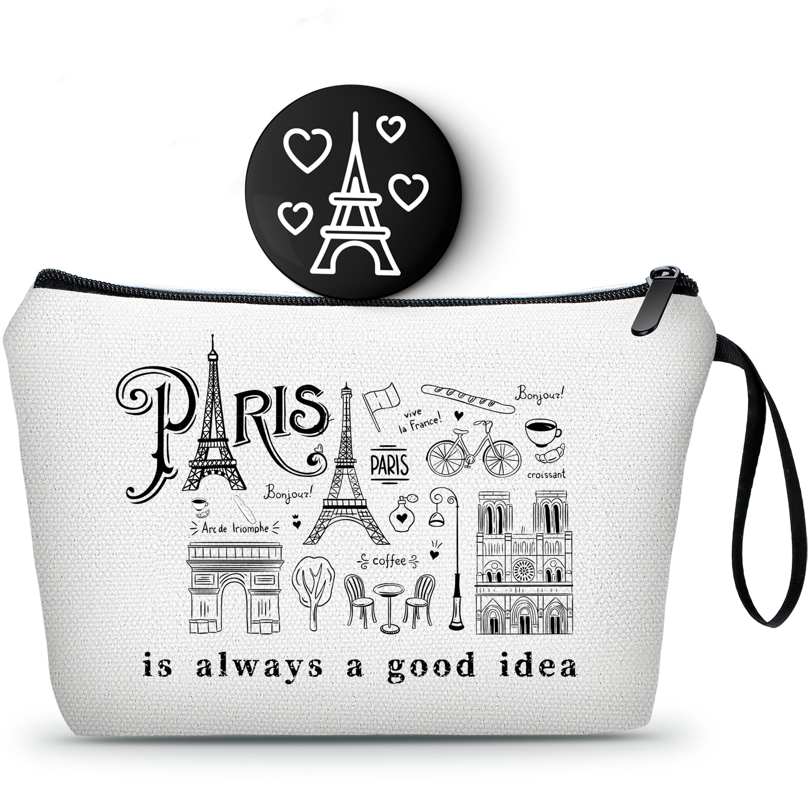 Travel Gifts,Birthday Gifts for Friends Female,Sisters Gifts from Sister,Gifts for Women Birthday Unique,Travel Cosmetic Bag wit