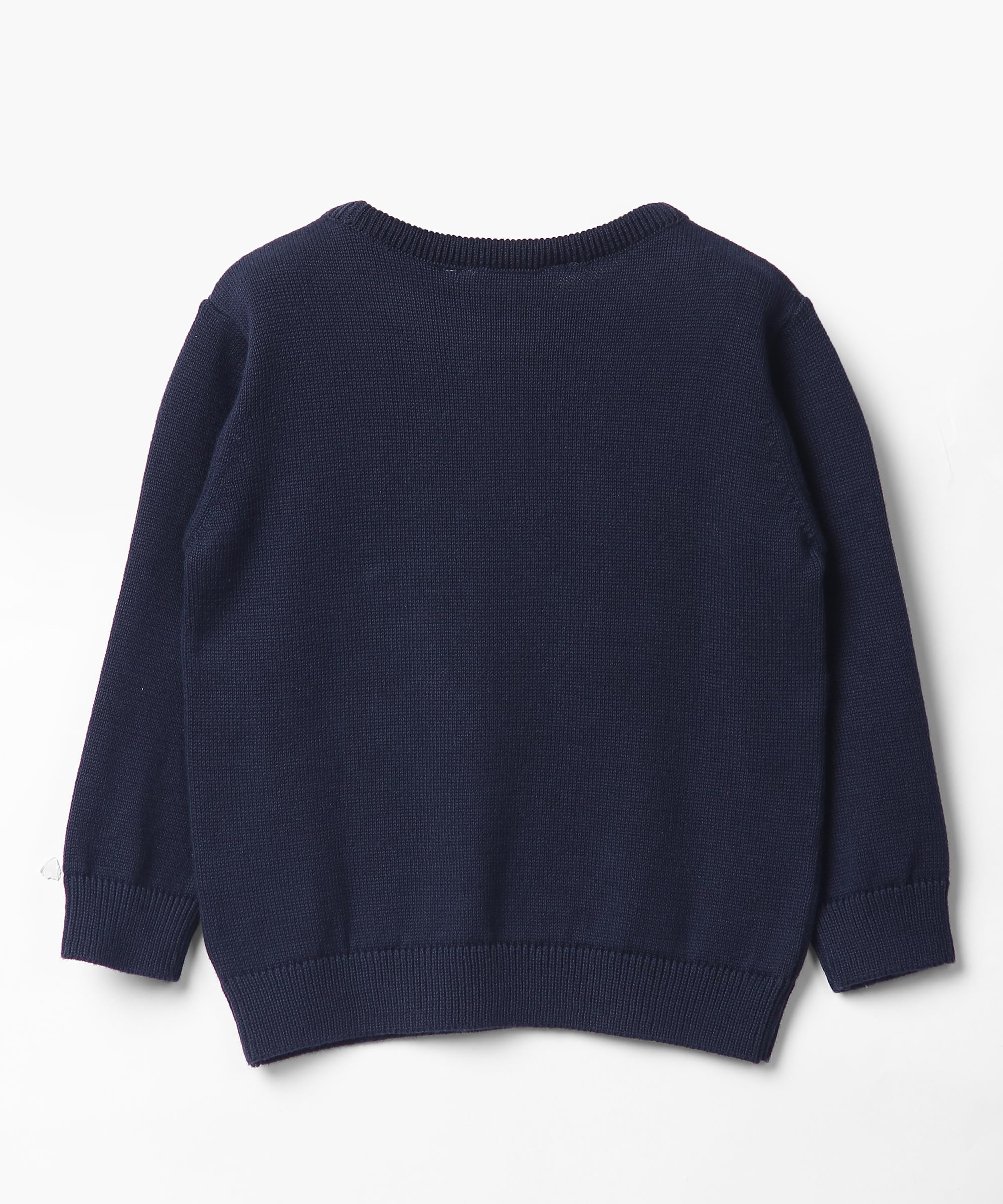 Beebay Kids Unisex Navy Blue X-Mas Tree Crew-Neck Sweater | Soft Cotton Fabric | Round Neck | Boys & Girls