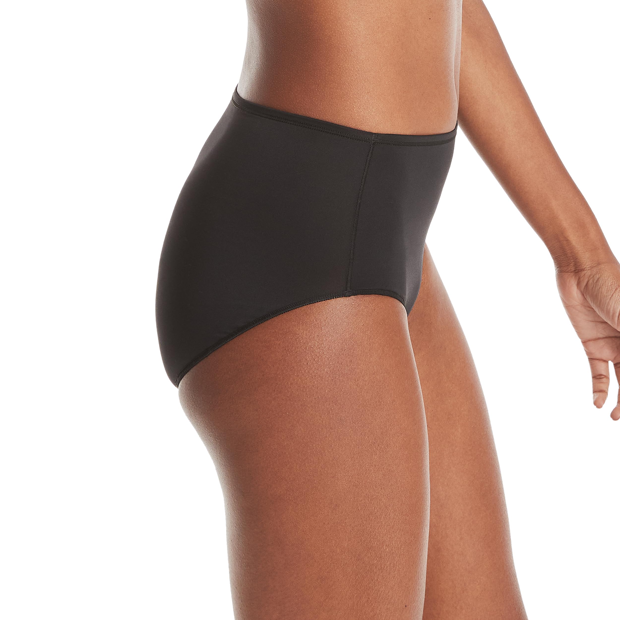 Hanes Womens Microfiber Panties Pack, Moisture-wicking Stretch Underwear, 10-pack (Colors May Vary) Briefs, Assorted Colors, 10-