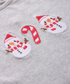 Beebay Grey Snowman Full Sleeve T-Shirt