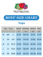 Fruit of the Loom Boys' Cotton Tank Top Undershirt (Multipack), Boys - 10 Pack - White, Large