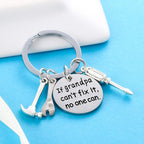 Grandpa Keychain Granddad Gifts From Grandson Granddaughter Christmas Gift Keyring Father's Day Gift For Grandpa (If grandpa can