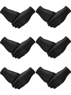 SATINIOR 6 Pairs Black White Kid Costume Glove Short Cosplay Glove Girl Boy Dress up for Halloween Party Opera Accessories